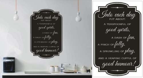 Vinyl Decals Wall Art Stickers - Into Each Day