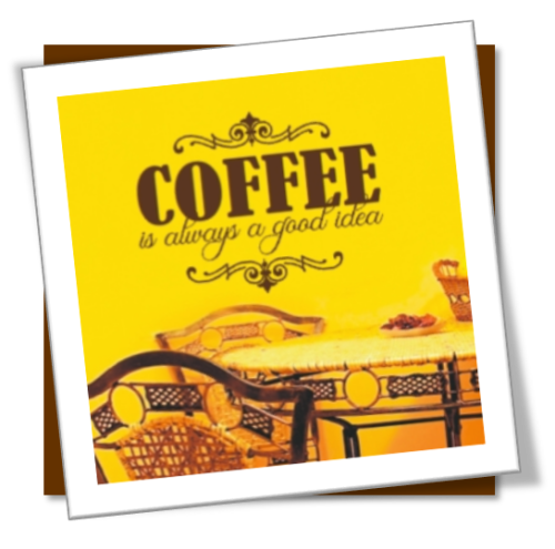 Vinyl Decals Wall Art Stickers - Coffee Idea