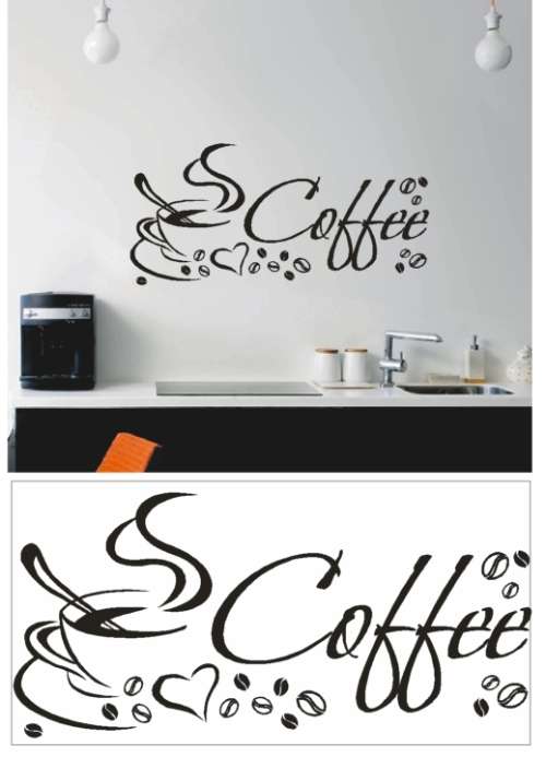 Vinyl Decals Wall Art Stickers - Love Coffee