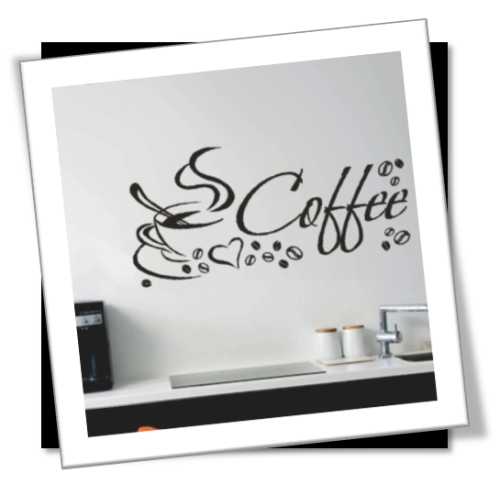 Vinyl Decals Wall Art Stickers - Love Coffee