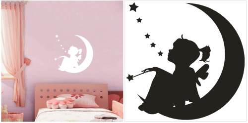 Vinyl Decals Wall Art Stickers - Moon Fairy