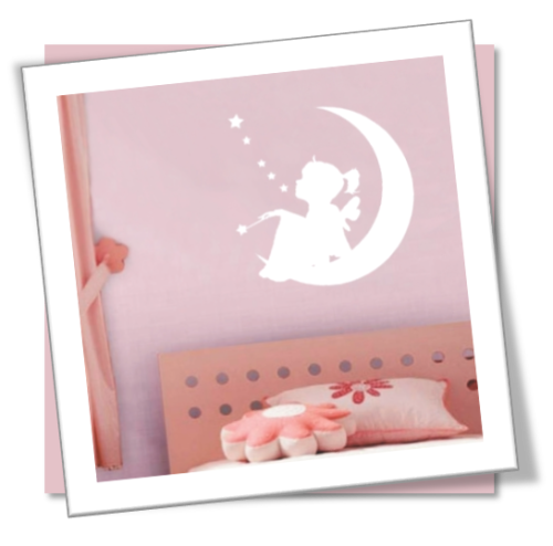 Vinyl Decals Wall Art Stickers - Moon Fairy