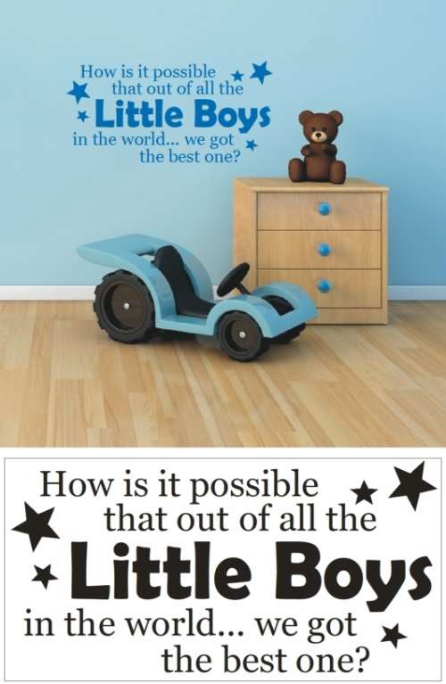 Vinyl Decals Wall Art Stickers - Best Little Boy