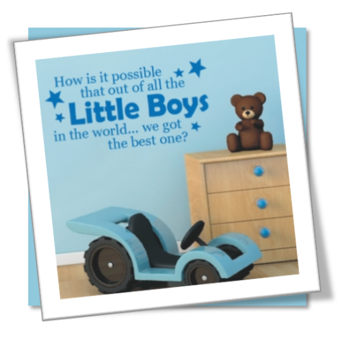Vinyl Decals Wall Art Stickers - Best Little Boy