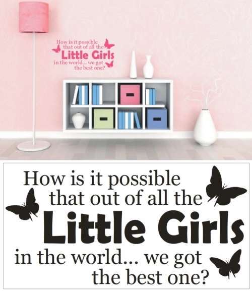 Vinyl Decals Wall Art Stickers - Best Little Girl