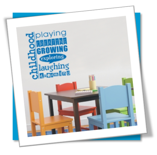 Vinyl Decals Wall Art Stickers - Childhood