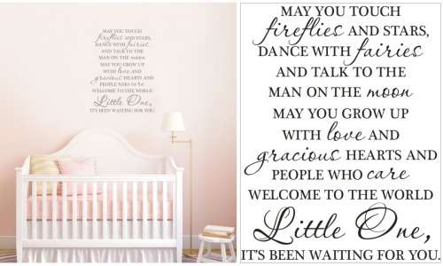 Vinyl Decals Wall Art Stickers - Little One
