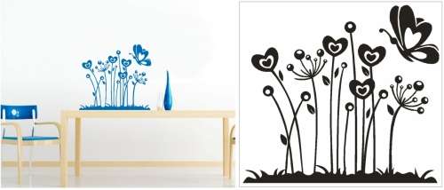 Vinyl Decals Wall Art Stickers - Love Garden