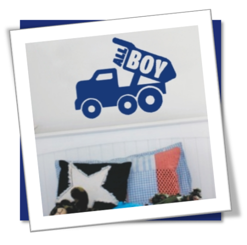 Vinyl Decals Wall Art Stickers - All Boy Truck