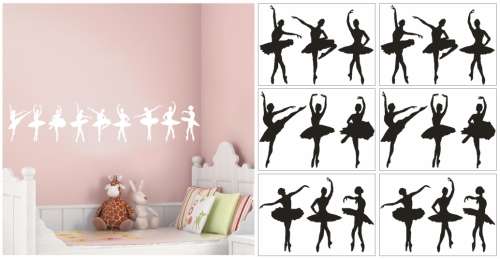 Vinyl Decals Wall Art Stickers - Border: Ballerinas