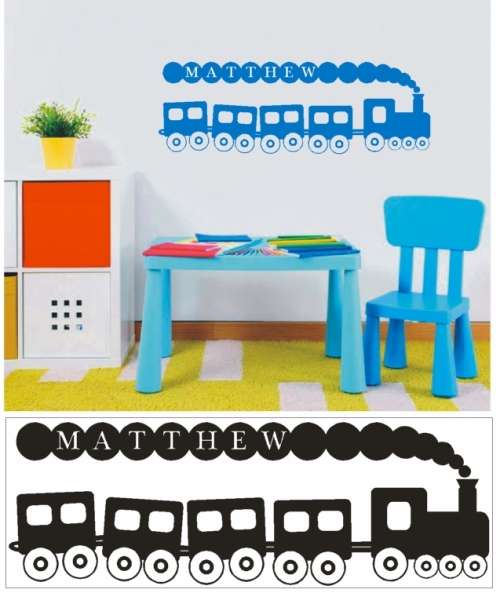 Vinyl Decals Wall Art Stickers - Abstract Train