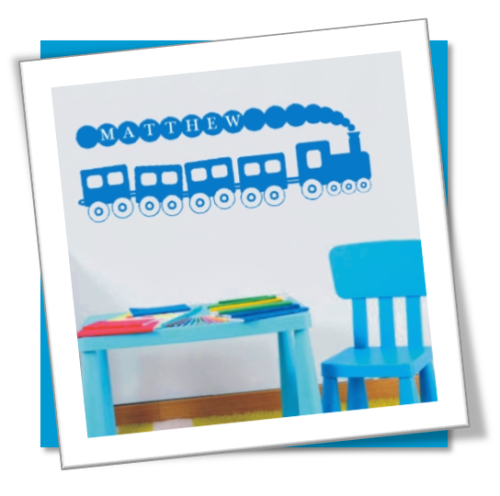 Vinyl Decals Wall Art Stickers - Abstract Train
