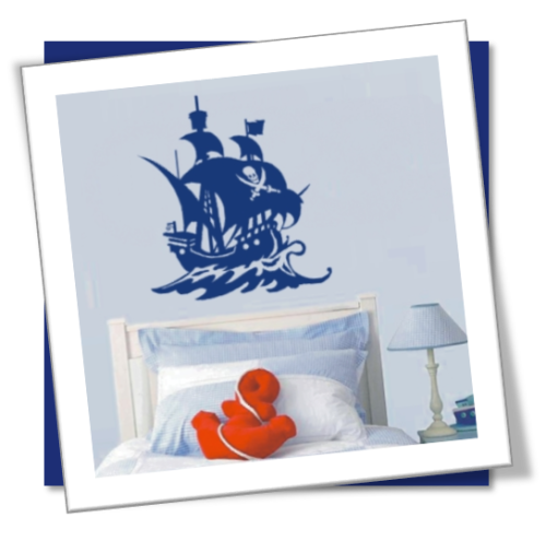 Vinyl Decals Wall Art Stickers - Pirate Ship