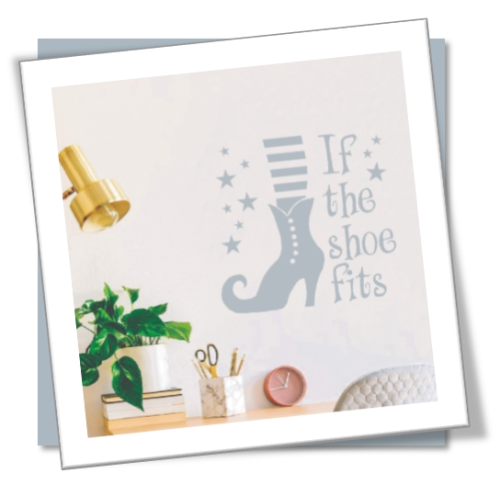 Vinyl Decals Wall Art Stickers - Halloween Shoe