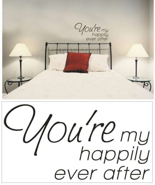 Vinyl Decals Wall Art Stickers - Happily Ever After