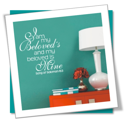 Vinyl Decals Wall Art Stickers - My Beloved