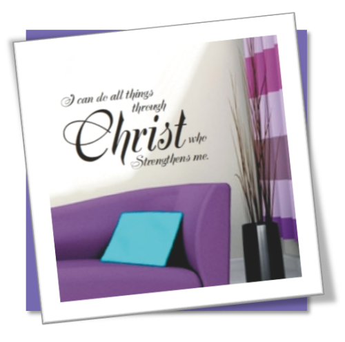 Vinyl Decals Wall Art Stickers - All Things Christ