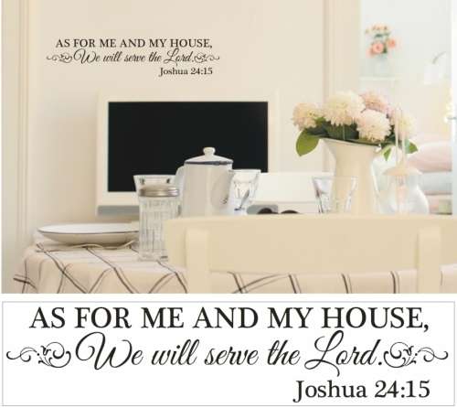 Vinyl Decals Wall Art Stickers - Joshua 24:15