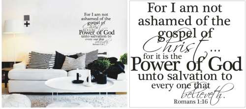 Vinyl Decals Wall Art Stickers - Power of God