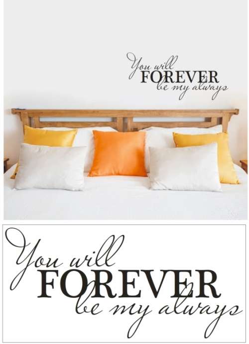 Vinyl Decals Wall Art Stickers - Forever Always