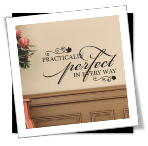 Vinyl Decals Wall Art Stickers - Practically Perfect
