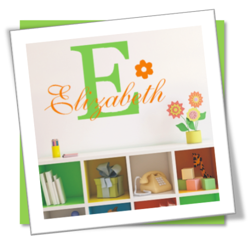 Vinyl Decals Wall Art Stickers - Monogram