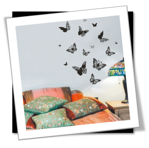Vinyl Decals Wall Art Stickers - Butterflies: Designer
