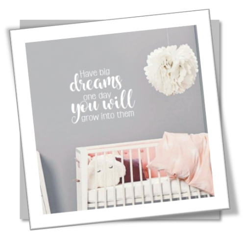 Vinyl Decals Wall Art Stickers - Dreams Grow