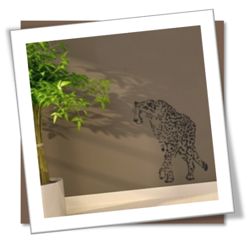 Vinyl Decals Wall Art Stickers - Abstract Cheetah B