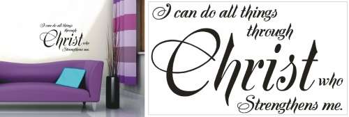 Vinyl Decals Wall Art Stickers - All Things Christ