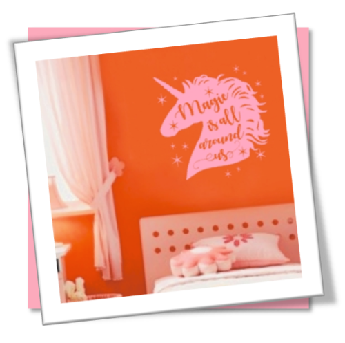 Vinyl Decals Wall Art Stickers - Unicorn Magic