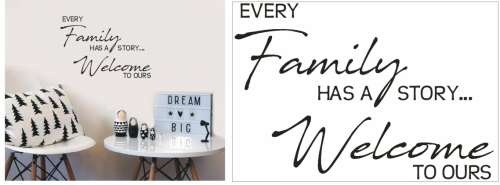 Vinyl Decals Wall Art Stickers - Family Story