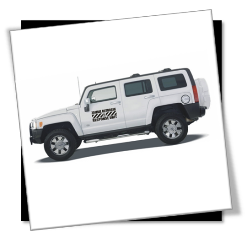 Vinyl Decals Wall & Vehicle Stickers - Zombie Outbreak Response Unit