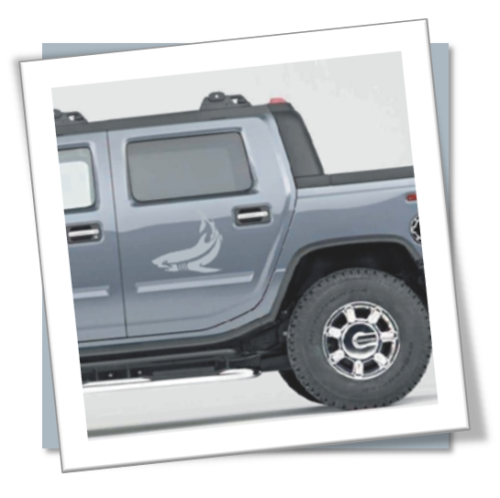 Vinyl Decals Wall and Vehicle Stickers - Tribal Shark Set