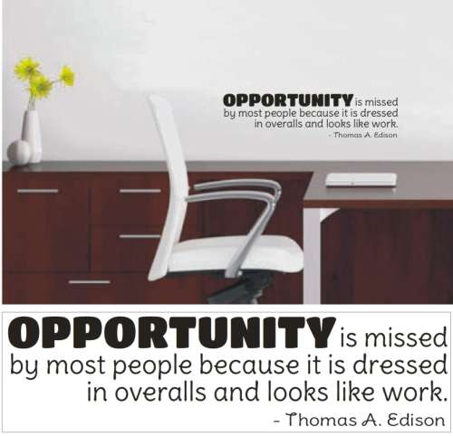 Vinyl Decals Wall Art Stickers - Opportunity