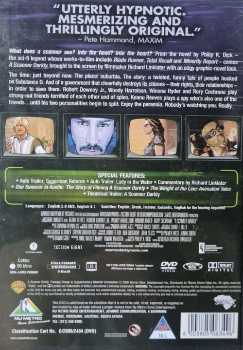 DVD: A Scanner Darkly