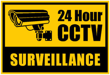 Security sign - CCTV signs SMALL (2 SIGNS PER PACK)