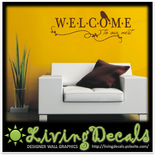 Vinyl Decals Wall Art Stickers - Welcome To Our Nest