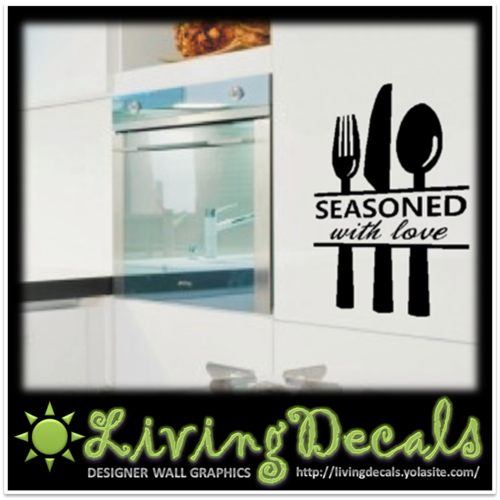 Vinyl Decals Wall Art Stickers - Seasoned With Love