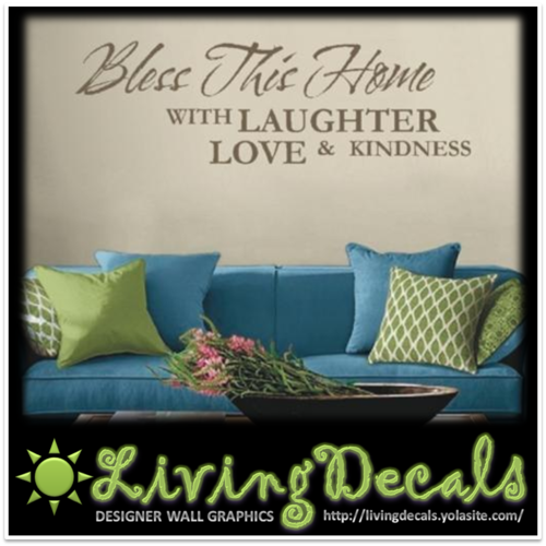 Vinyl Decals Wall Art Stickers - Bless This Home