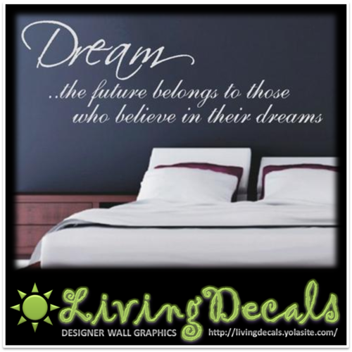 Vinyl Decals Wall Art Stickers - Dream Inspirational