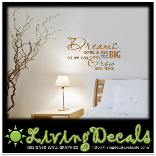 Vinyl Decals Wall Art Stickers - Big Dreams