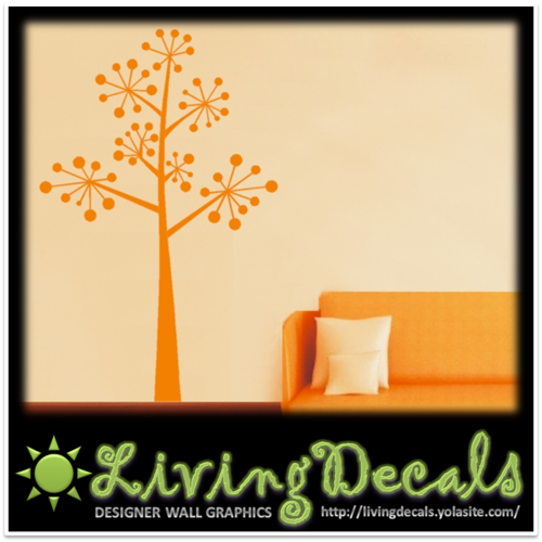 Vinyl Decals Wall Art Stickers - Abstract Tree