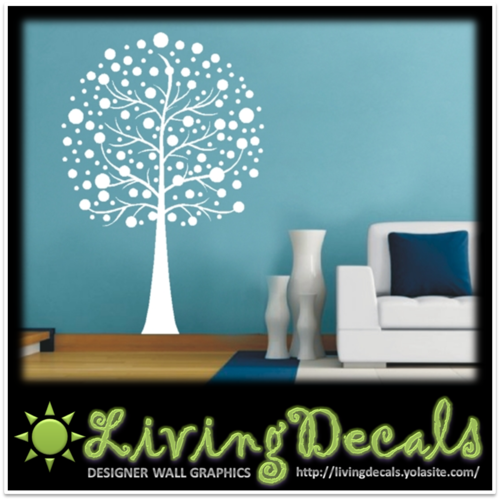 Vinyl Decals Wall Art Stickers - Abstract Tree