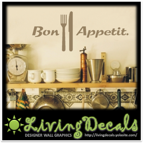 Vinyl Decals Wall Art Stickers - Abstract Bon Appetit