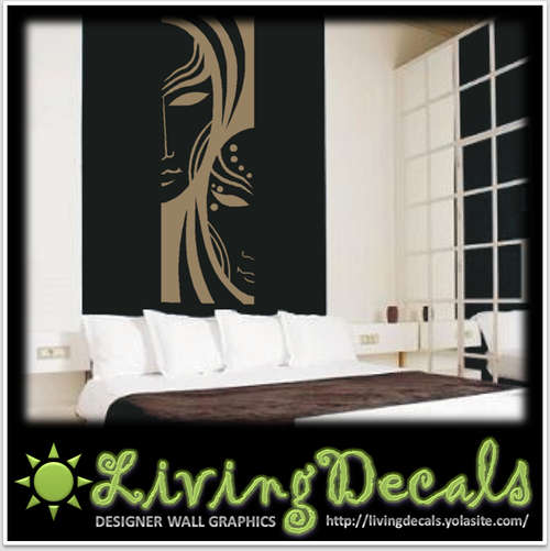 Vinyl Decals Wall Art Stickers - Abstract Faces