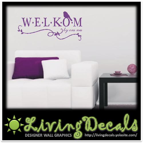 Vinyl Decals Wall Art Stickers - Welkom By Ons Nes (Afrikaans)