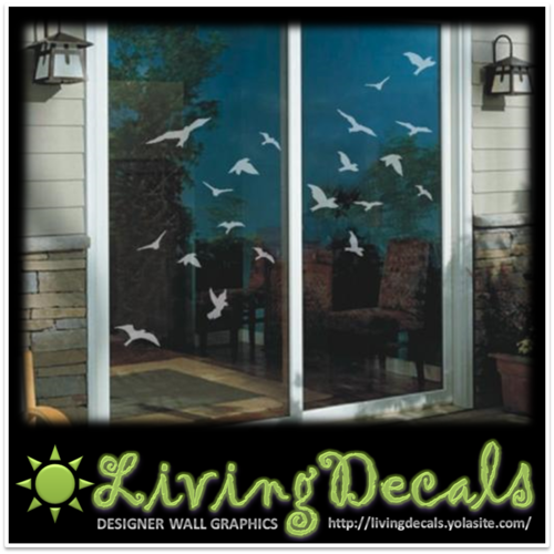 Vinyl Decals Wall Art Stickers - "Sandblast Effect" 30 Frosted Butterflies