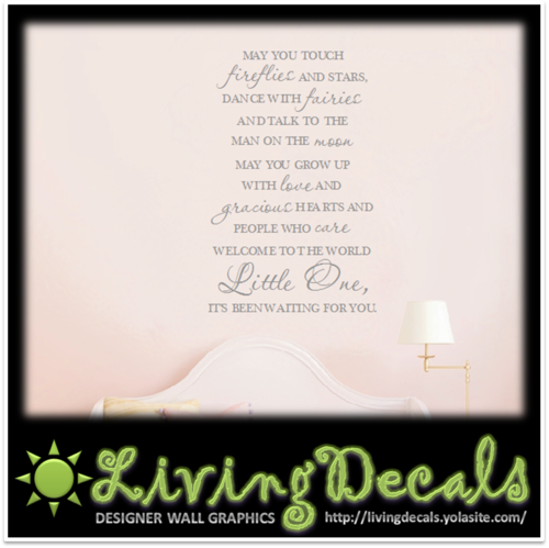 Vinyl Decals Wall Art Stickers - Little One