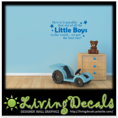 Vinyl Decals Wall Art Stickers - Best Little Boy
